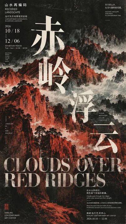 当代东方山水艺术海报设计