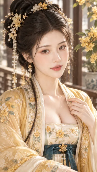古风温润贵女美妆人像东方古典写真