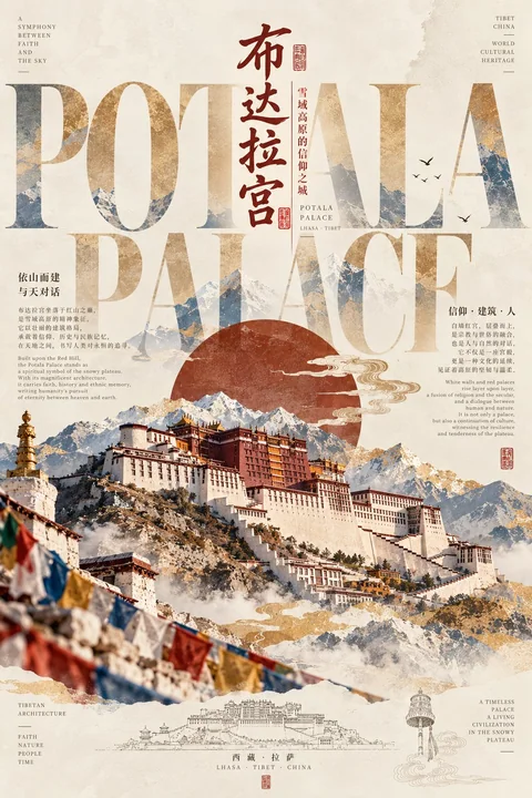 极简主义建筑艺术海报设计