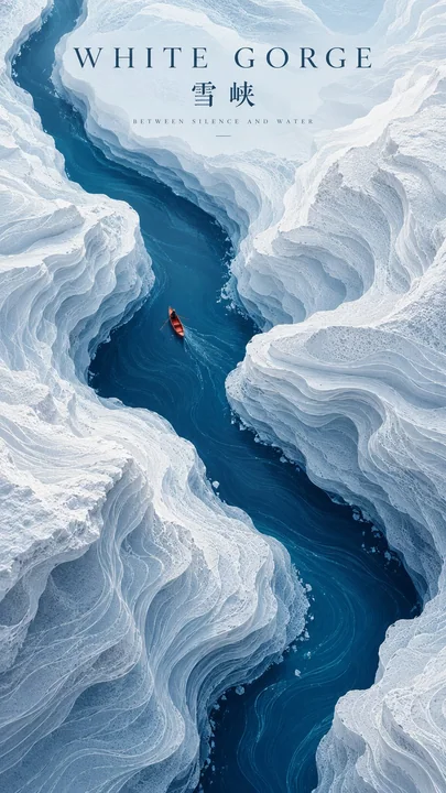 等高线抽象流动中国风景观海报