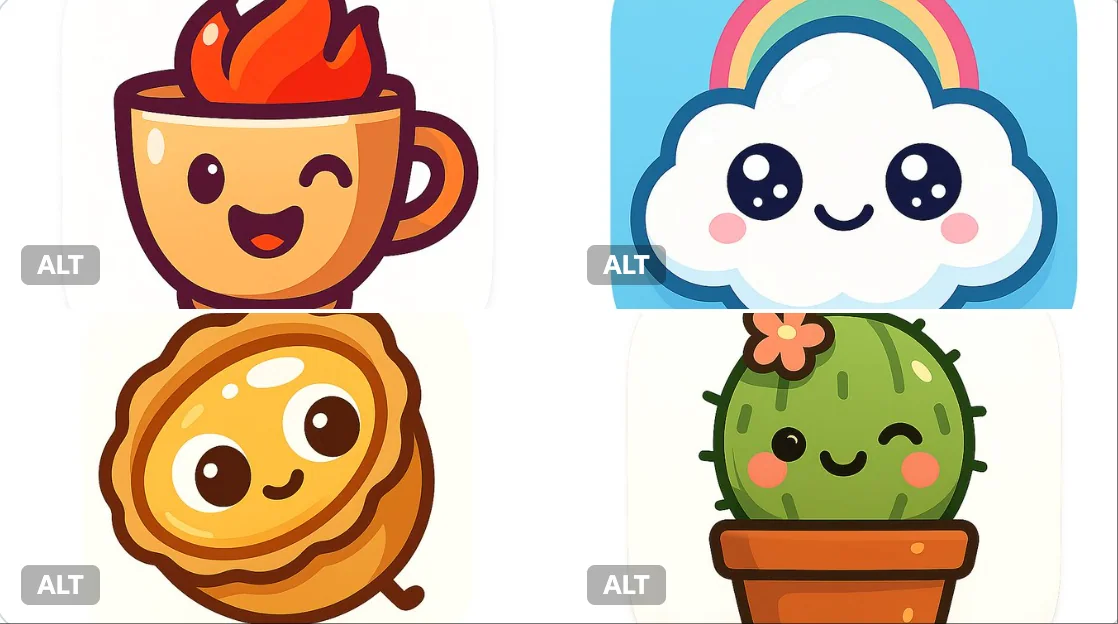 Cute and modern app icon design
