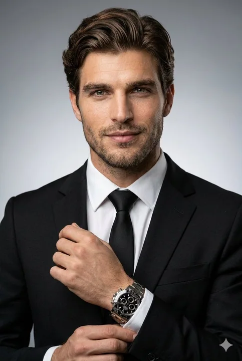 Career Elites in the Ultimate Light and Shadow: Luxurious Watches and Custom Suits