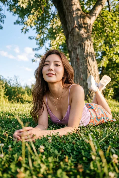 一位美丽女子的自拍照