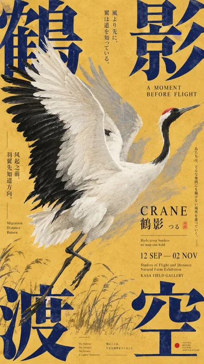 日系艺术展览海报排版设计指南