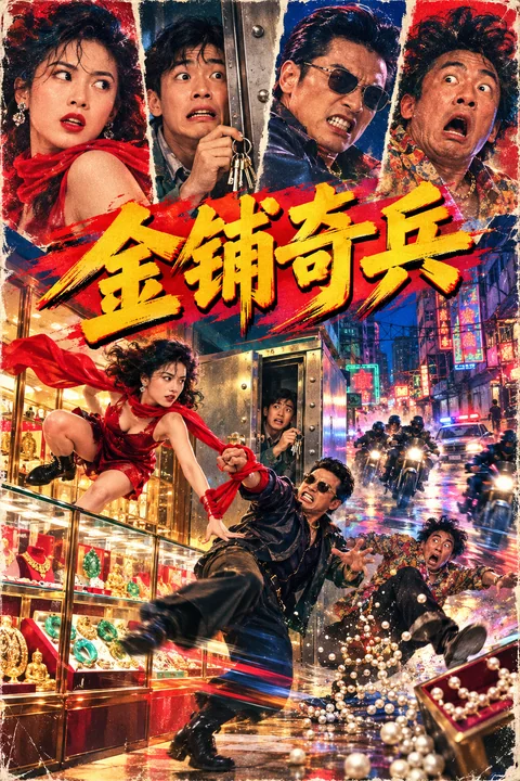 怀旧九十年代港式动作喜剧金铺奇兵海报