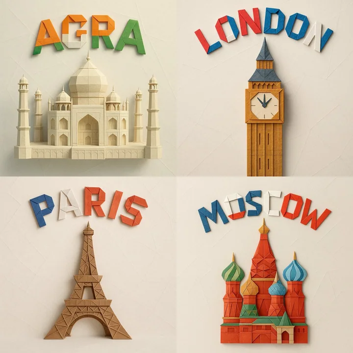 Modèle de papier découpé finement