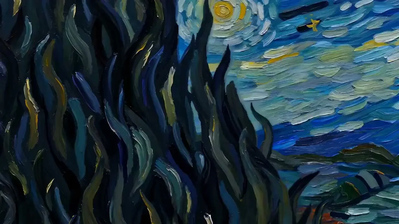 الرؤى الكونية الليلية السائلة كما رسمها فان غوخ