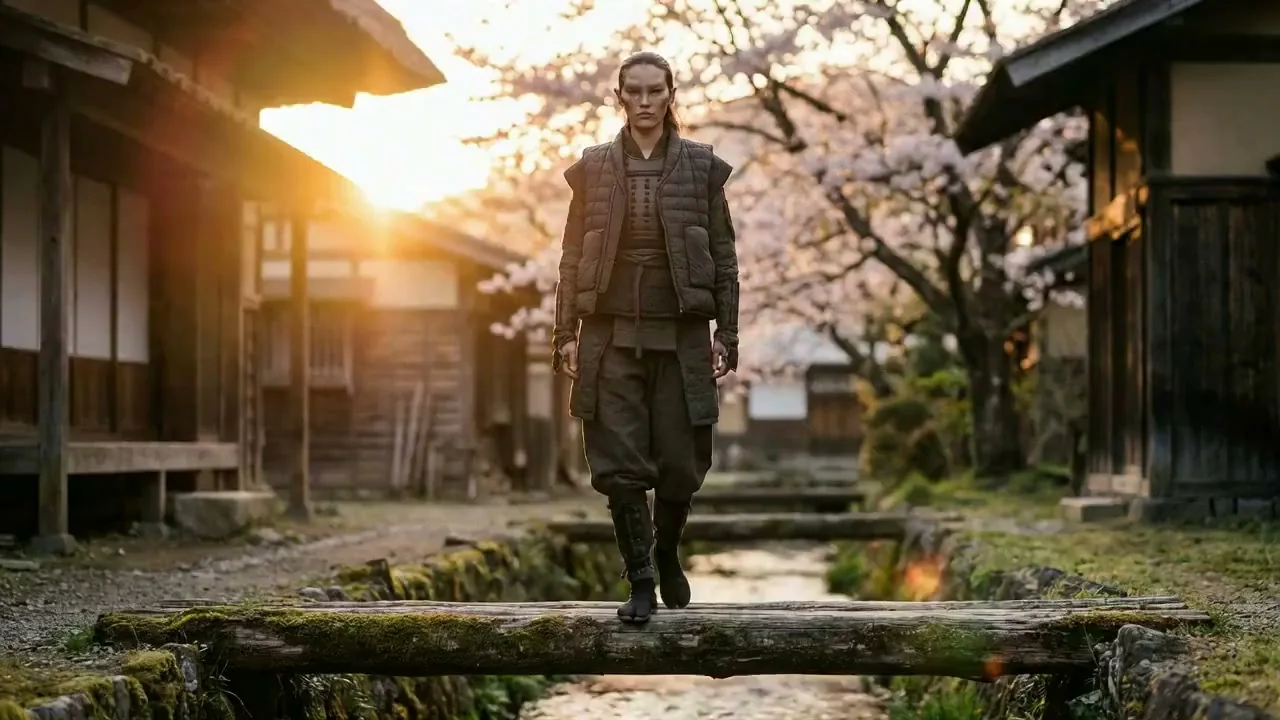 魔眼化鴉と夕暮れの桜の秘境
