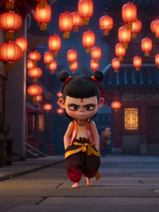 Mythical Boy Chases Battle Under the Red Lanterns of Chinatown