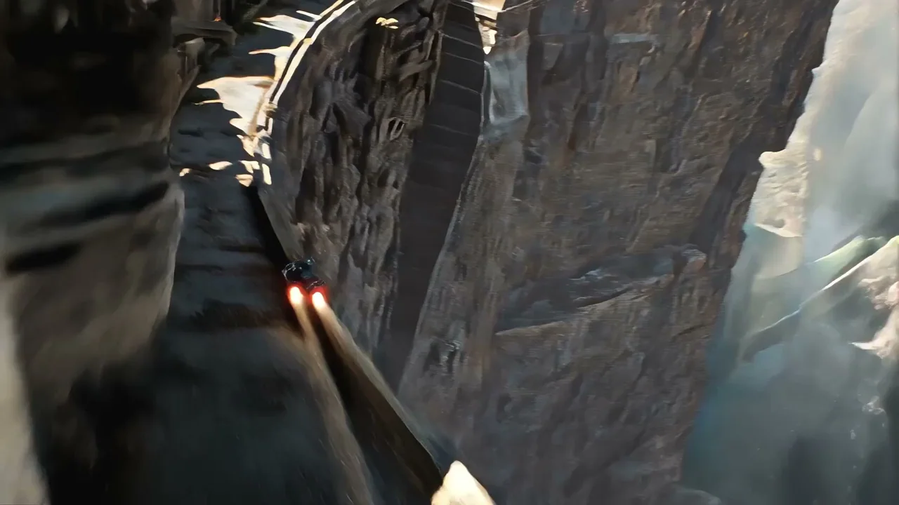 Cliffside Stone City High-Speed Car Chase