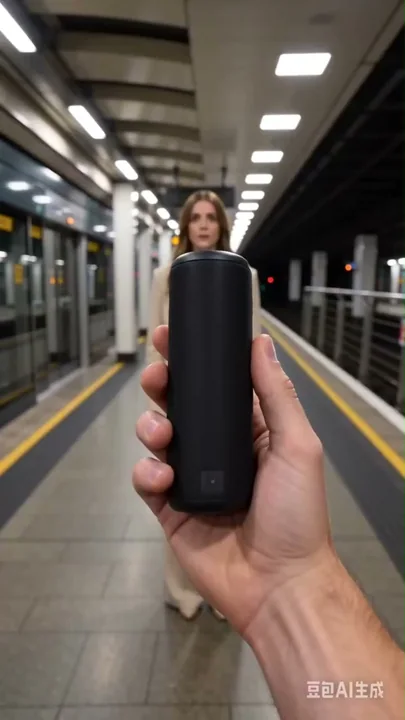 First-person perspective handheld minimalist Bluetooth speaker