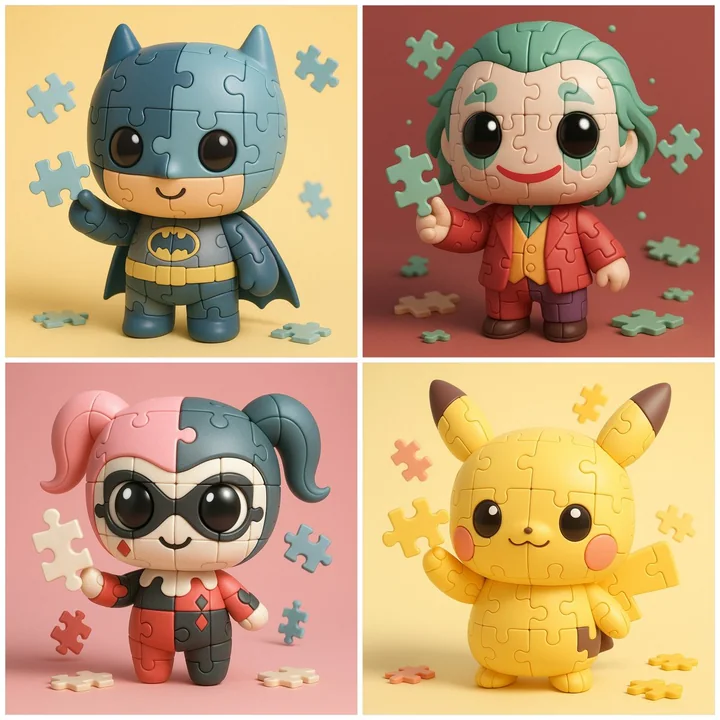 Puzzle toy character