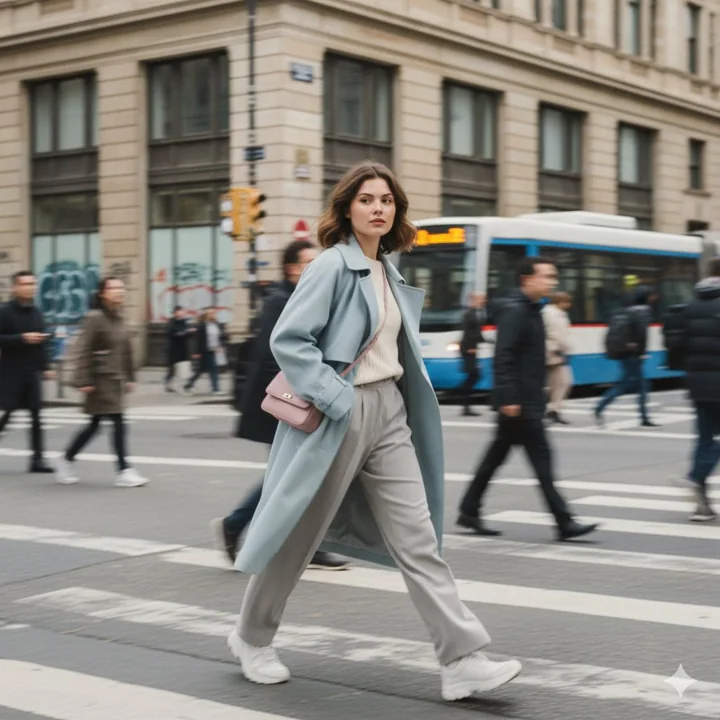 Photographie de belles femmes dans la rue avec un style cinématographique