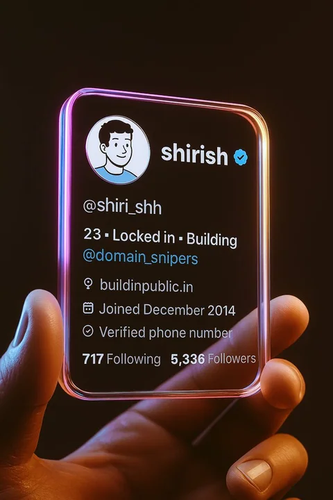 3Dのツイッター・プロフィールカードを作成する
