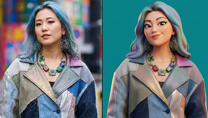 Custom 3D Style Character Comic Avatar with Exaggerated Style