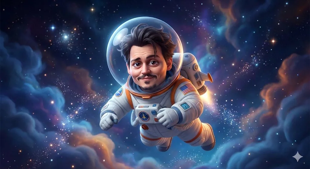 Pixar-style Celebrity Astronaut Avatar - Dream Nebula