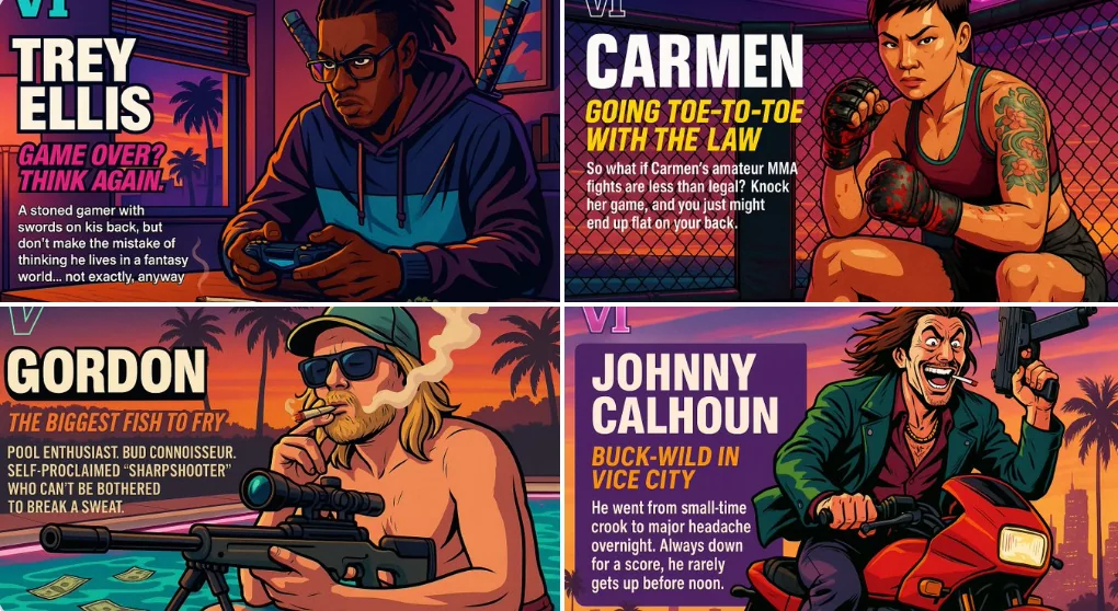 Создайте своего собственного персонажа GTA