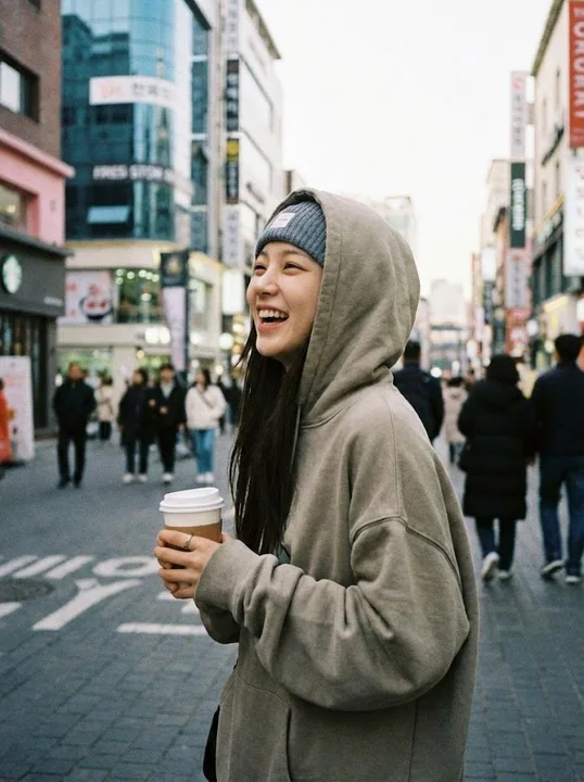 A candid photo of a K-pop star