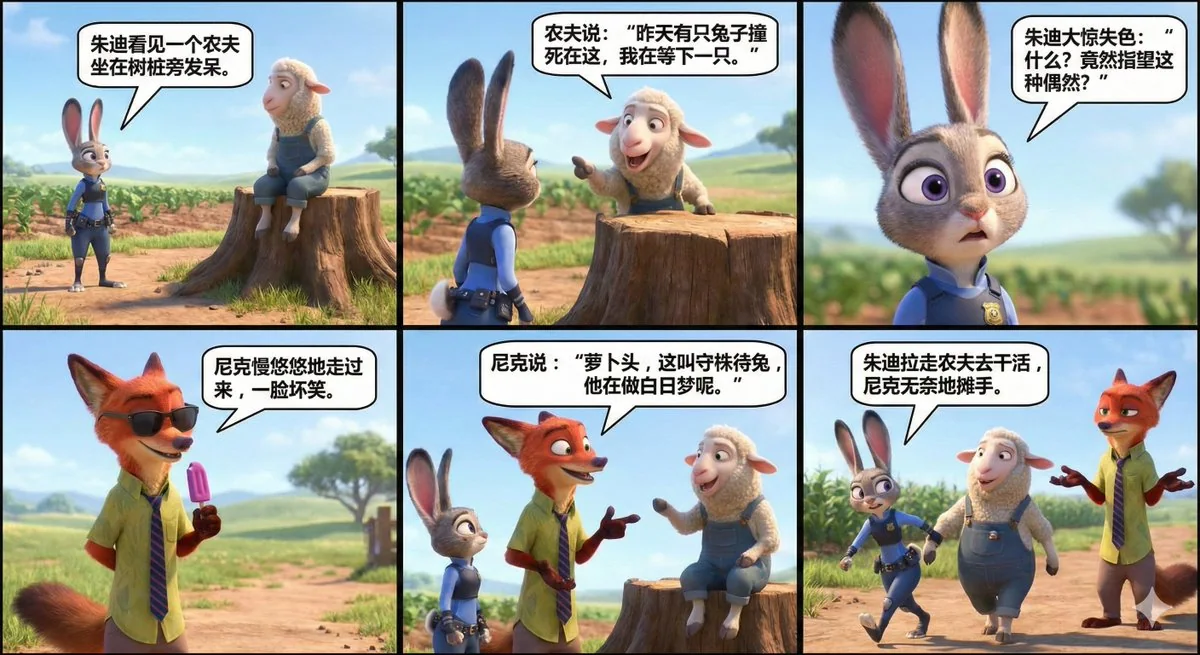 ジーニアス・シティのジュディとニックが語る小さな物語 - 守株待兎