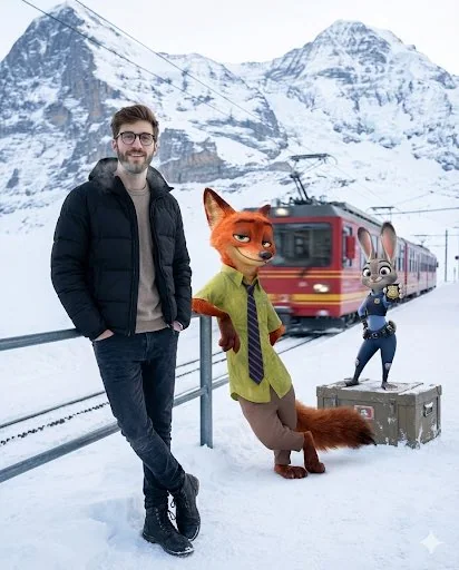 疯狂动物城真人穿越阿尔卑斯雪山车站之旅