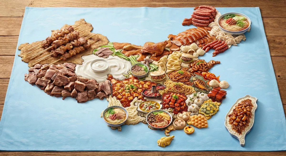 الطعام المميز في كل مدينة صينية