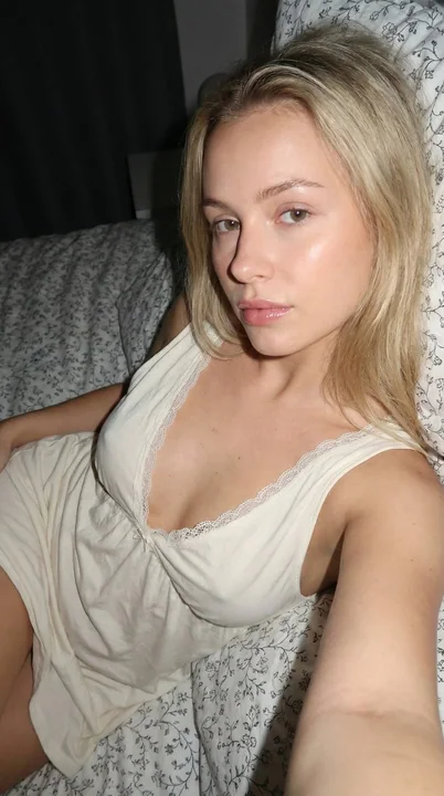 Ivory white nightgown in a retro CCD flash photography session