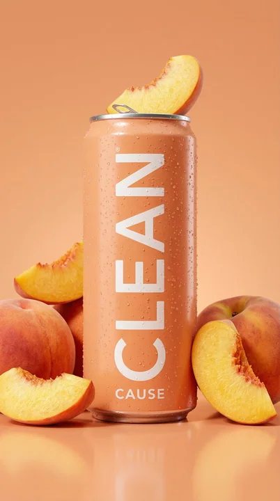 Peach Soda Commercial-Grade Hyper-Realistic Product Photography