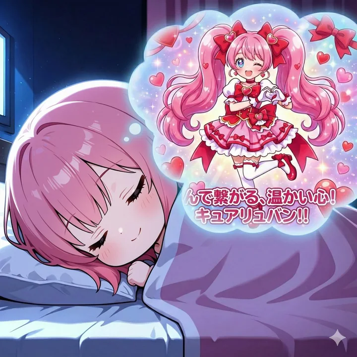 Sparkling Dream Pretty Cure Transformation Illustration