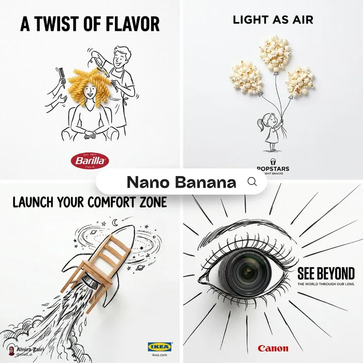 Minimalist creative fusion of real objects and hand-drawn graffiti