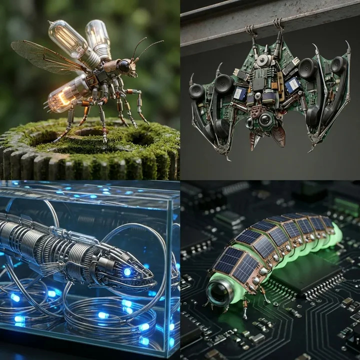 Biomimetic Mechanical Beast Encyclopedia: Reconstruction of Electronic Components