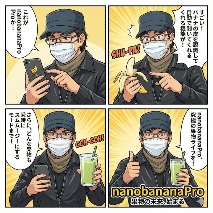 萌趣角色演绎纳米香蕉Pro四格漫画趣味指南