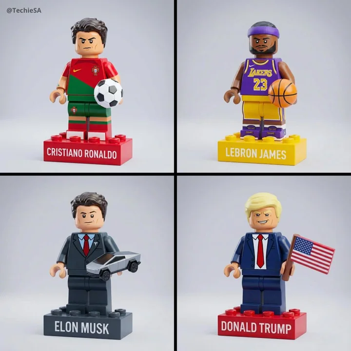 Lego-style mini 3D figurines
