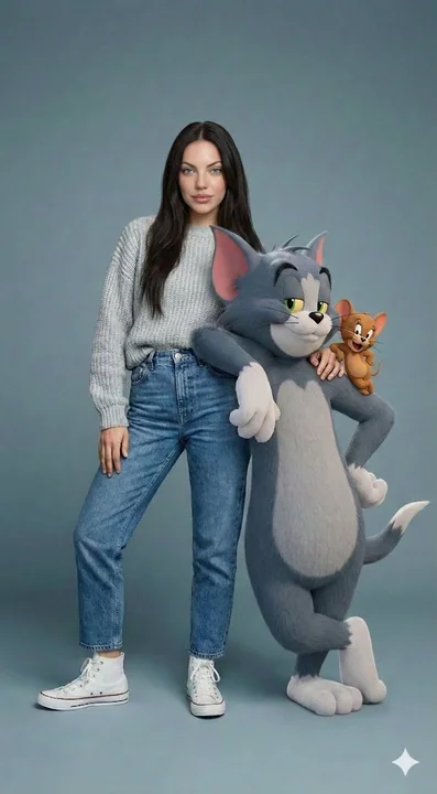超写実的なピンクパンサーとファッショニスタのピンク色の幻想的な出会い