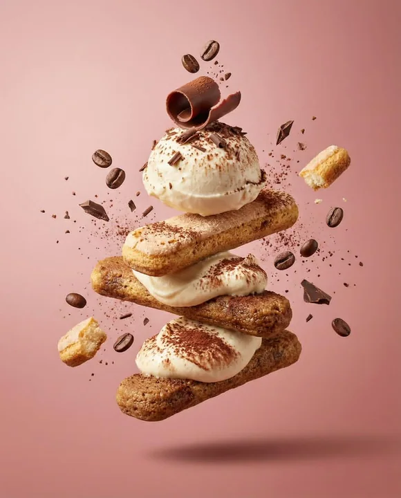 High-end commercial-grade food levitation deconstruction art blockbuster