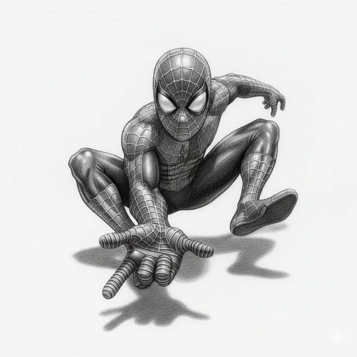 紙面を突き破る超精密な3D立体鉛筆描きのバナナ