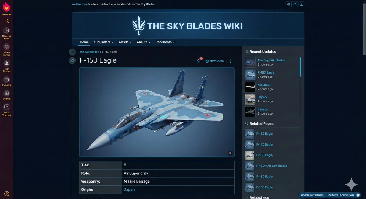 Video Game Encyclopedia: Sloth Tuna and F-15 Fighter Jet Illustrated Guide