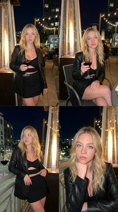 La nuit urbaine ne dort pas : l’instant légèrement grisé d’une blonde en veste de cuir noir