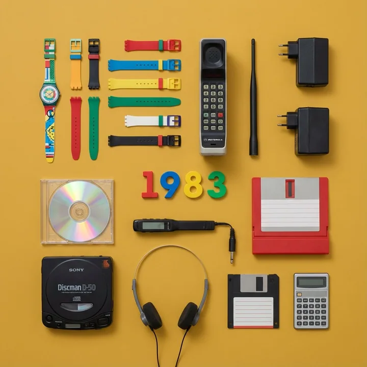 Visualization of toys and inventions by specified year