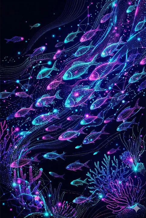 Un rêve cyberpunk composé d’éclats de néon étincelants