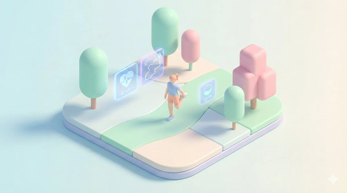 极简等距视角下的未来科技公园生活