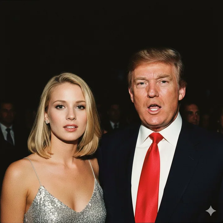 Фlashes в 90-х годах,合影 с Трампом